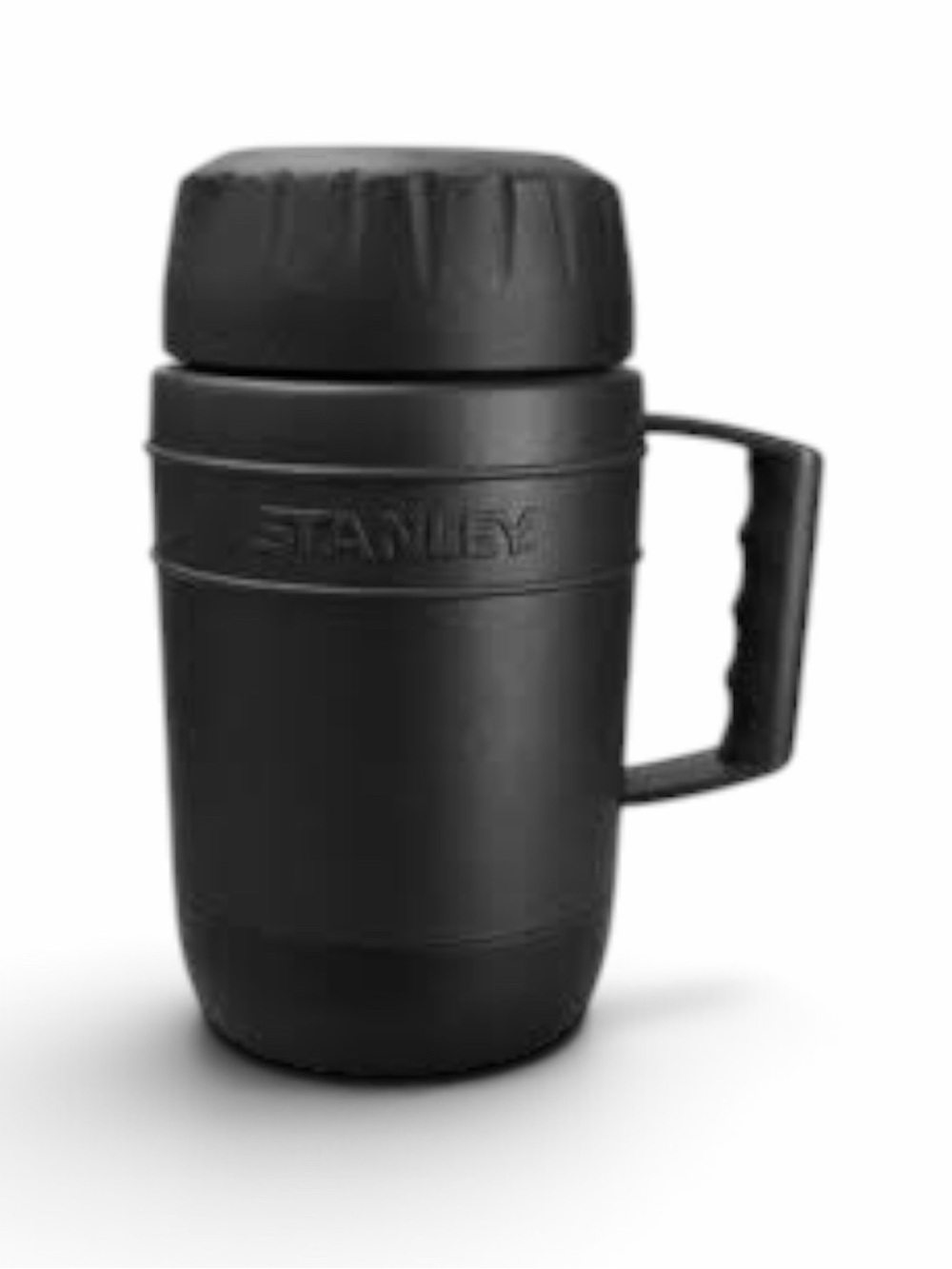 Stanley Aladdin Heatkeeper Food Soup Thermos Black Mug 17 oz insulated tumbler